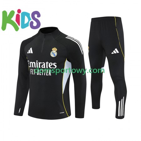 Real Madryt Dziecięcy Komplet Bluzy Treningowe Czarny 2025-2026